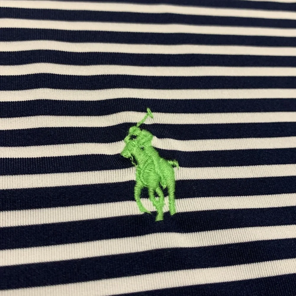 Mens Polo Ralph Lauren Performance Stripe Golf Active‎ Stretch Shirt